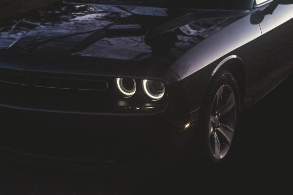 dodge challenger after being waxed